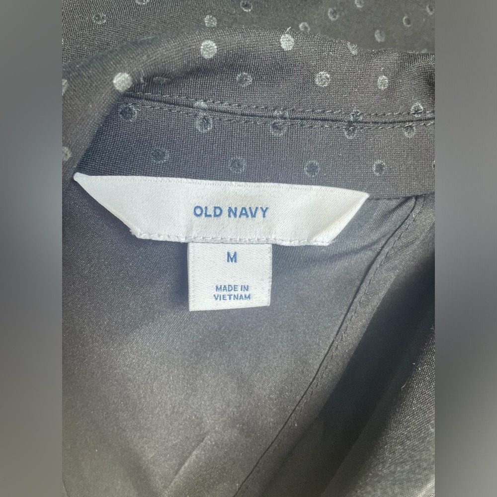 Old Navy Black Dot Stretch Blazer, Womens Size Medium, Classic, Minimalist - Picture 6 of 6